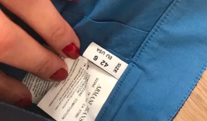 Armani Jean, jupe bleue, femme, taille 42 - photo numéro 4