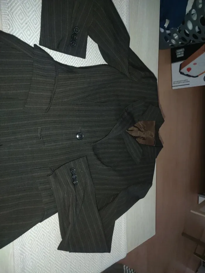 Veste de tailleur marron s-16 ans - photo numéro 2