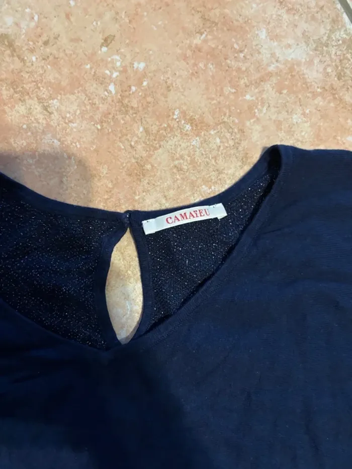 Pull camaïeu bleu - photo numéro 2