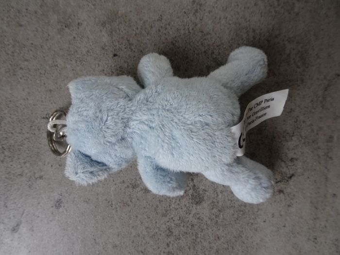Porte-clés tout doux ourson bleu - photo numéro 2