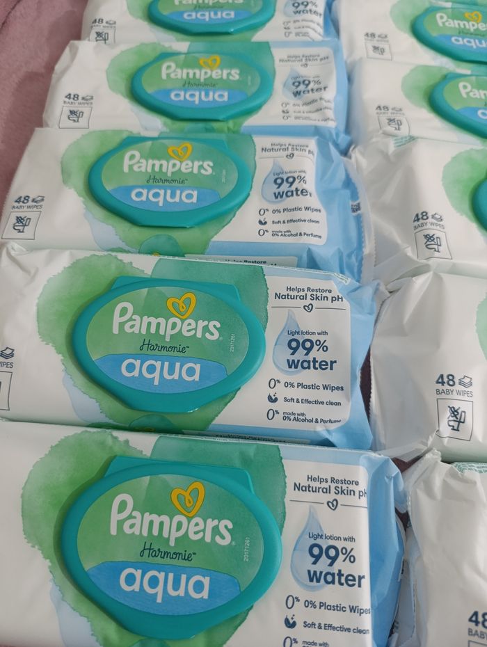 10 paquets de 48 lingettes harmonie Aqua - photo numéro 2