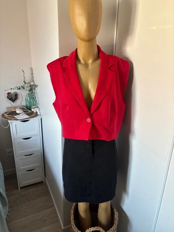 Bolero veste tailleur sans manches XL -46