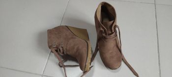 Bottine talon compensé 39