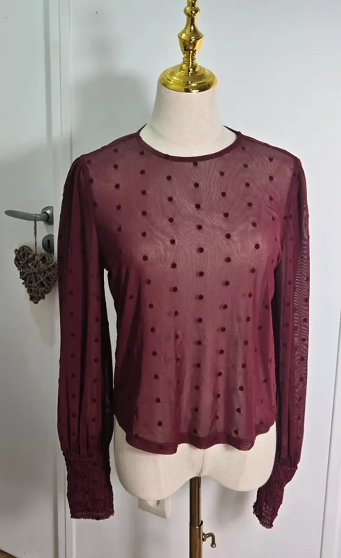 Top/blouse à manches longues Zara taille 36/S - photo numéro 2