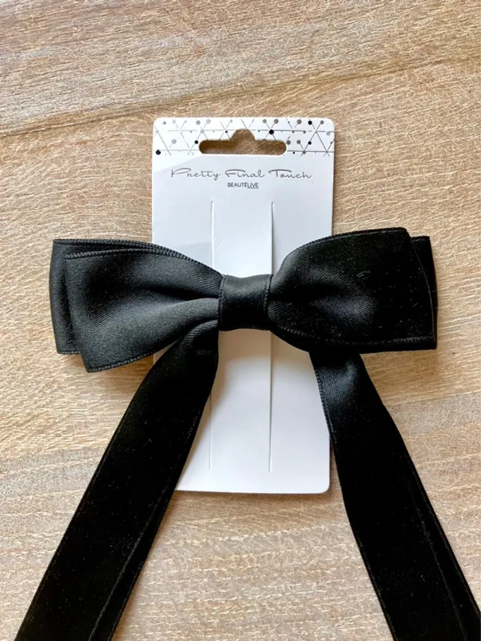 Barrette nœud satin noir de Beautélive Pretty Final Touch – Neuve - photo numéro 4