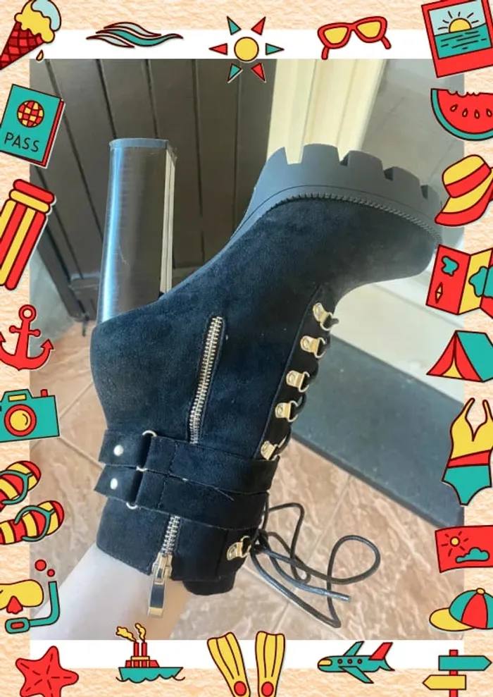 Bottines à talon haut 39 Raid Wide Fit Asos - photo numéro 5