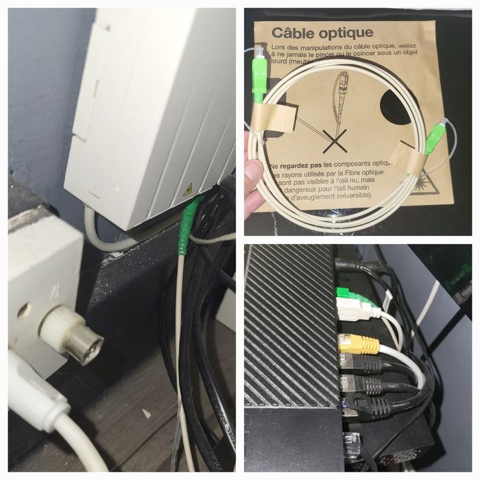 Câble optique raccordement box internet au boîtier fibre 
Etat neuf - photo numéro 4
