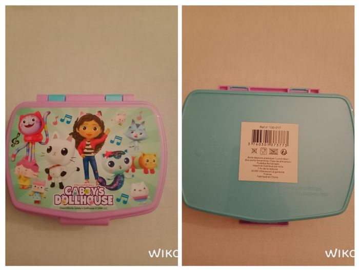 Boite à goûter gabby chat