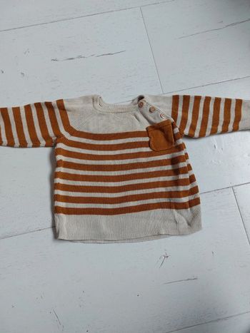 Pull en coton Vertbaudet Taille 6 mois