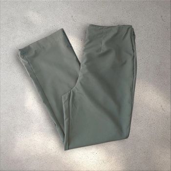 Pantalon fluide jambes larges kaki taille 40