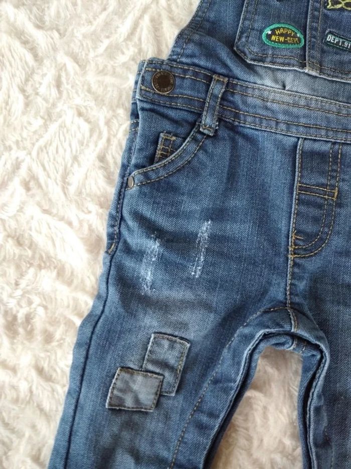 Salopette jeans Garçon 6 mois Gémo - photo numéro 5