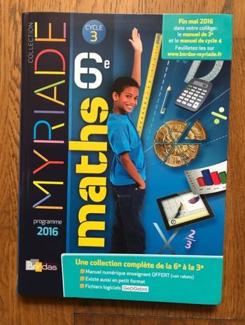 Myriade 6e - Manuel de l'élève - Bordas