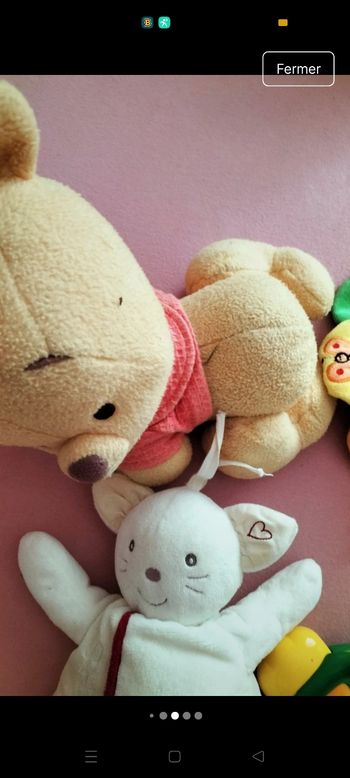 Nounours Winnie l ourson a 4 pattes