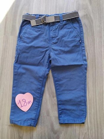pantalon bleu 18 mois