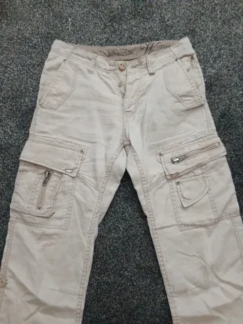 Pantalon celio léger style cargo taille 36 en ramie