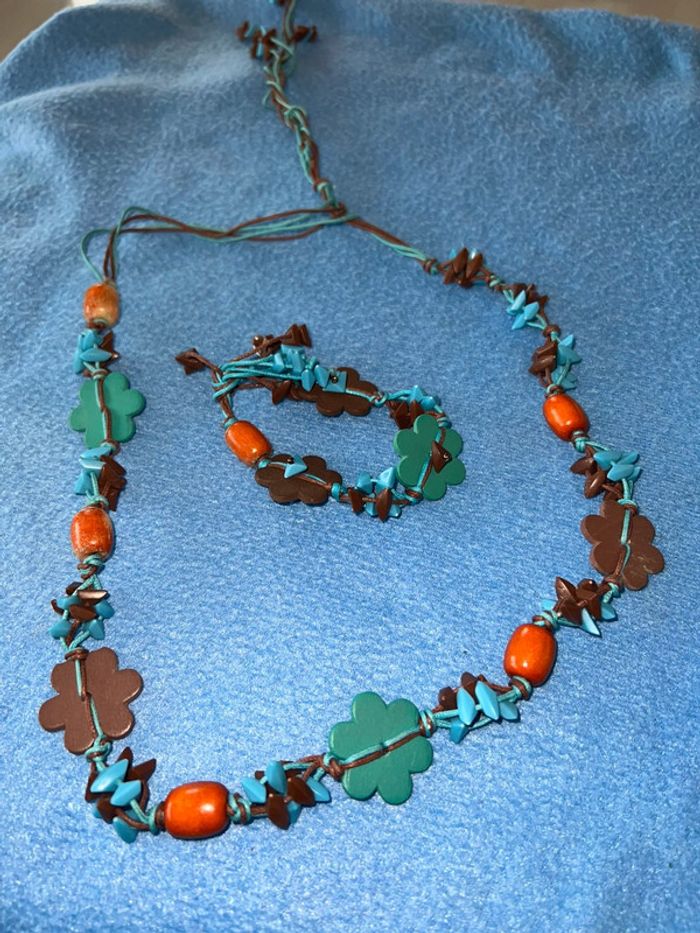 Collier + bracelet fantaisie bijoux - photo numéro 4