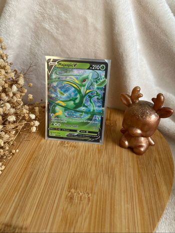 🌿 Carte Pokémon Majaspic V 007/195 – Tempête Argentée (2022)