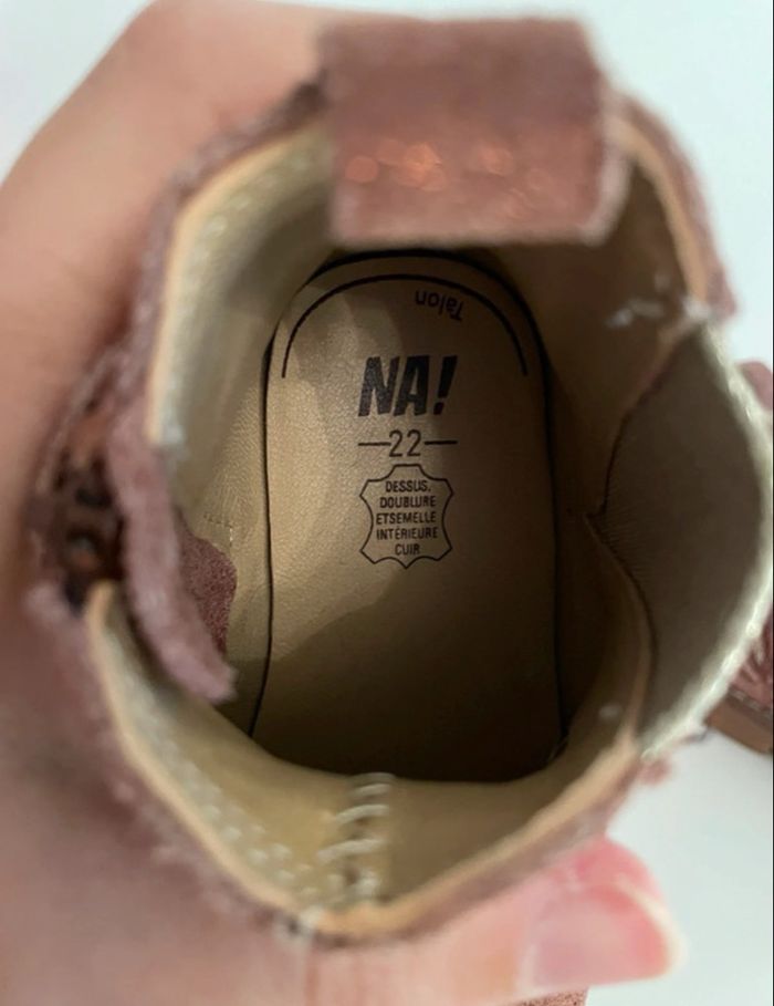 Bottines velours prune/marron 22 - photo numéro 10