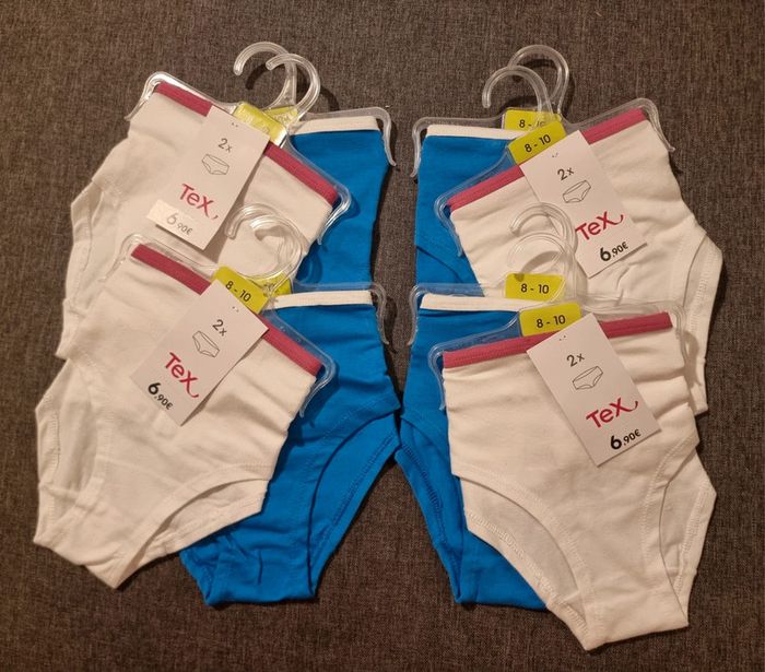 Lot 8 Boxers filles neufs 8/10 ans