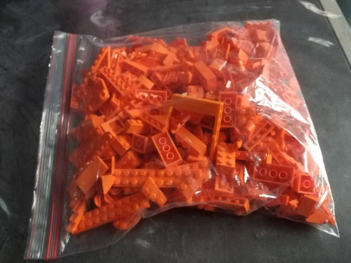 Lego vrac lot 450g orange - photo numéro 3