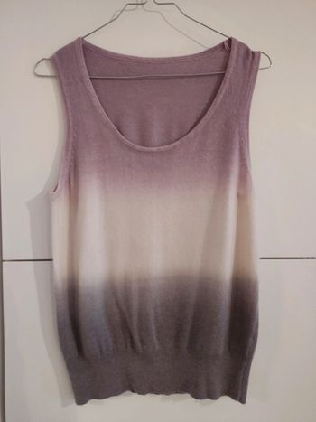 Pull sans manche tie Dye violet Lila taille M tout doux doit contenir du Cachemire pas d'étiquette