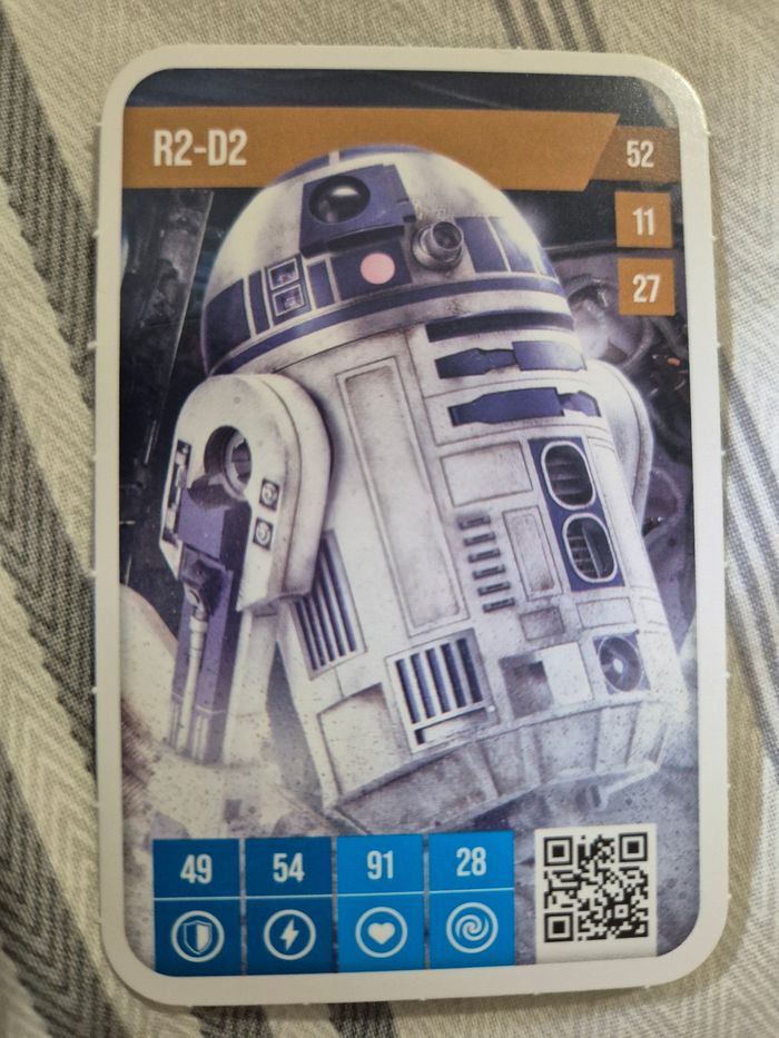 Carte Star Wars Auchan 2025 n° 52  R2-D2
