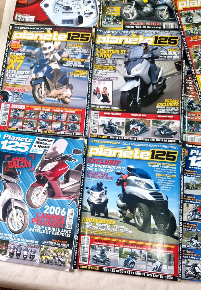 Lot de 16 revue / magazine moto  , planète 125 - photo numéro 7