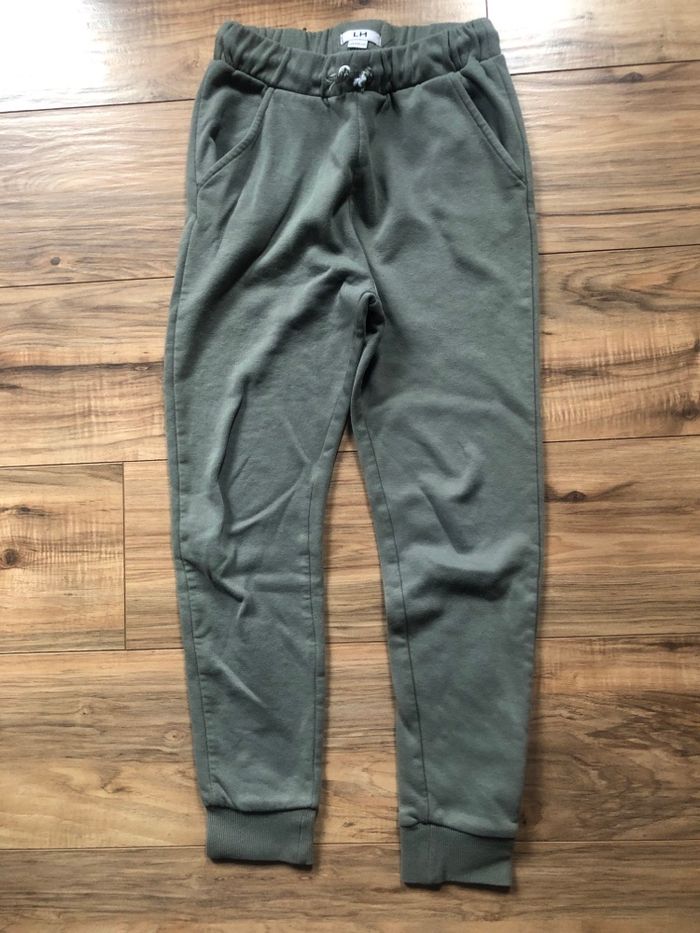 Pantalon jogging uni kaki LH 12 ans