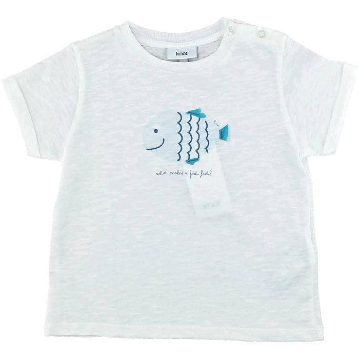 T-Shirt à manches courtes 18 mois en coton Knot