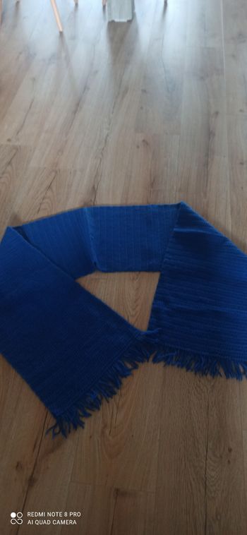 Echarpe bleue en Laine