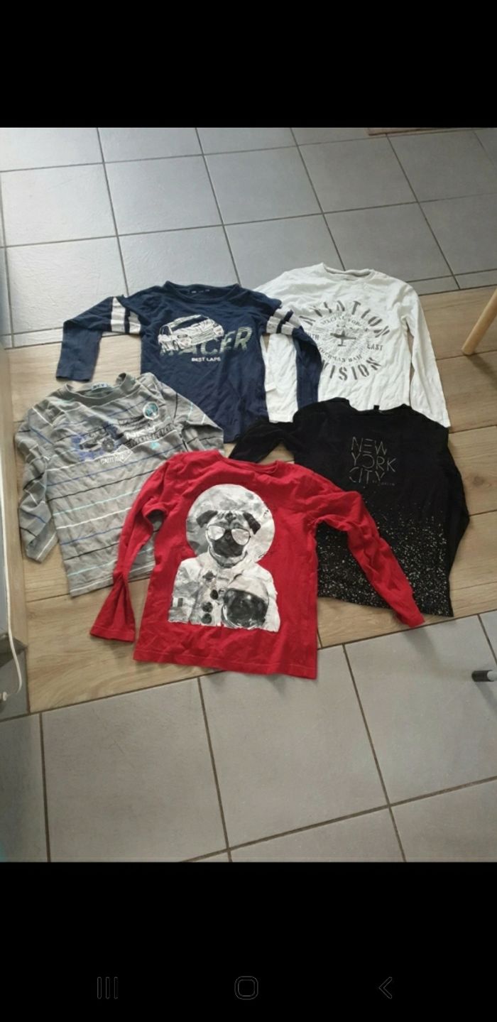 5 t-shirts garçon 10 ans