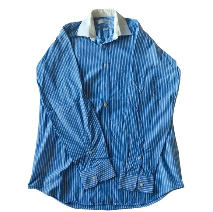Chemise homme rayée bleu/blanc | Guy Laroche | M - photo numéro 2