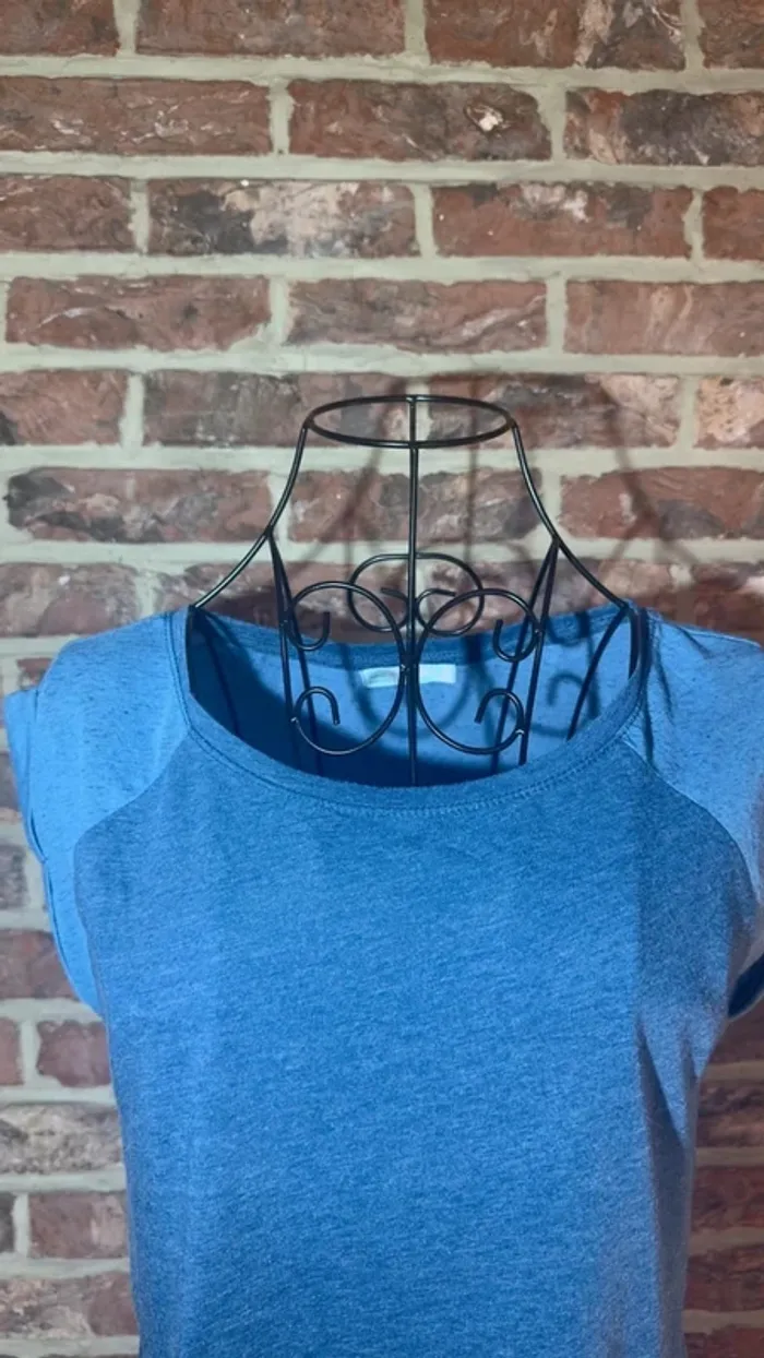 Tshirt bleu Bershka Taille S / 36 - photo numéro 3
