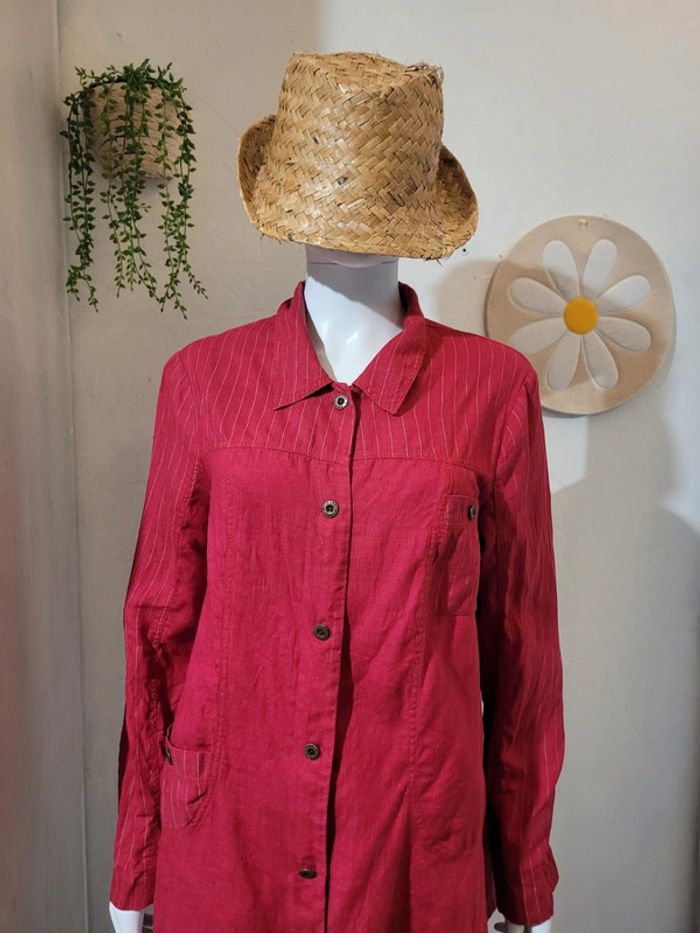 Chemise veste en lin