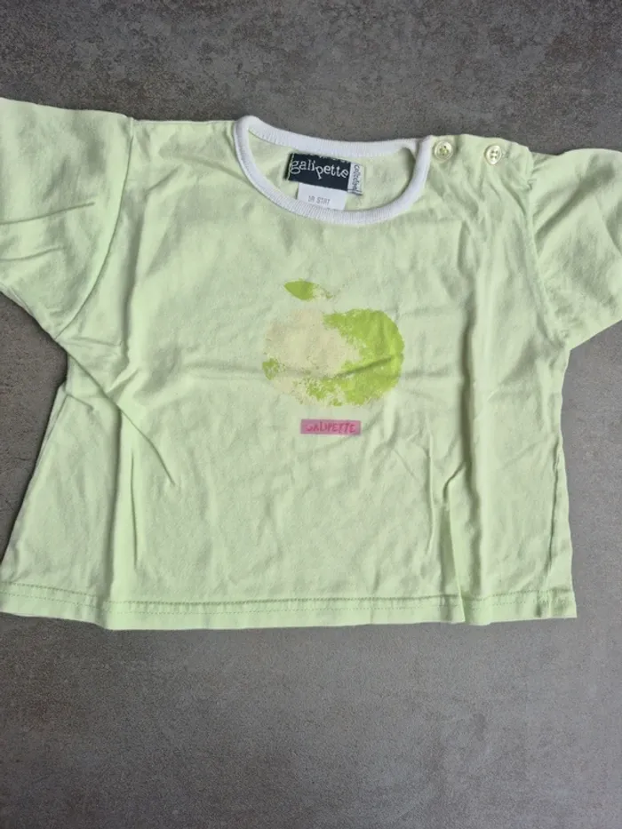 Lot tee-shirts 12 mois bébé fille - photo numéro 7