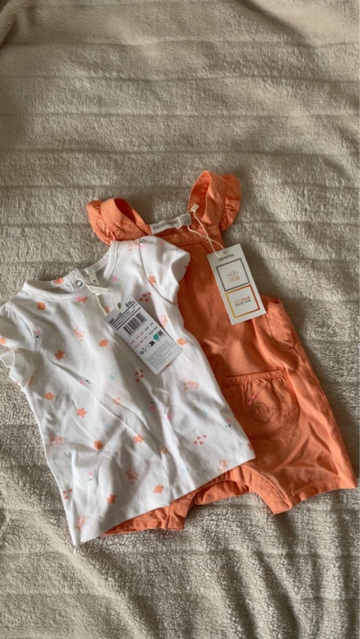 Ensemble salopette et t-shirt - photo numéro 3