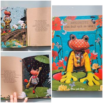 Superbe livre coloré : Antoinette n'en fait qu'à sa tête ! 🐸 dédicacé