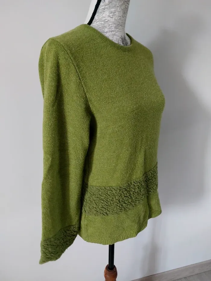 Pull fantaisie vert - photo numéro 2