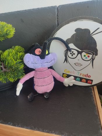 Peluche Joey cafard Jemini Oggy et les cafards dessin animé  Moustique Violet