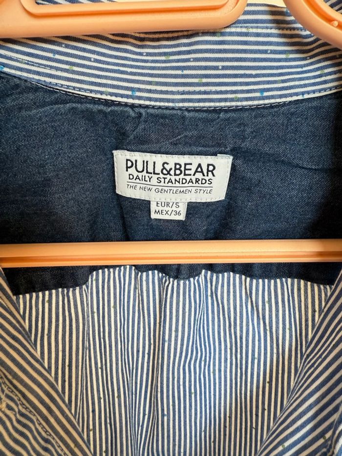 Chemise Pull Bear taille S à rayures état satisfaisant - photo numéro 3