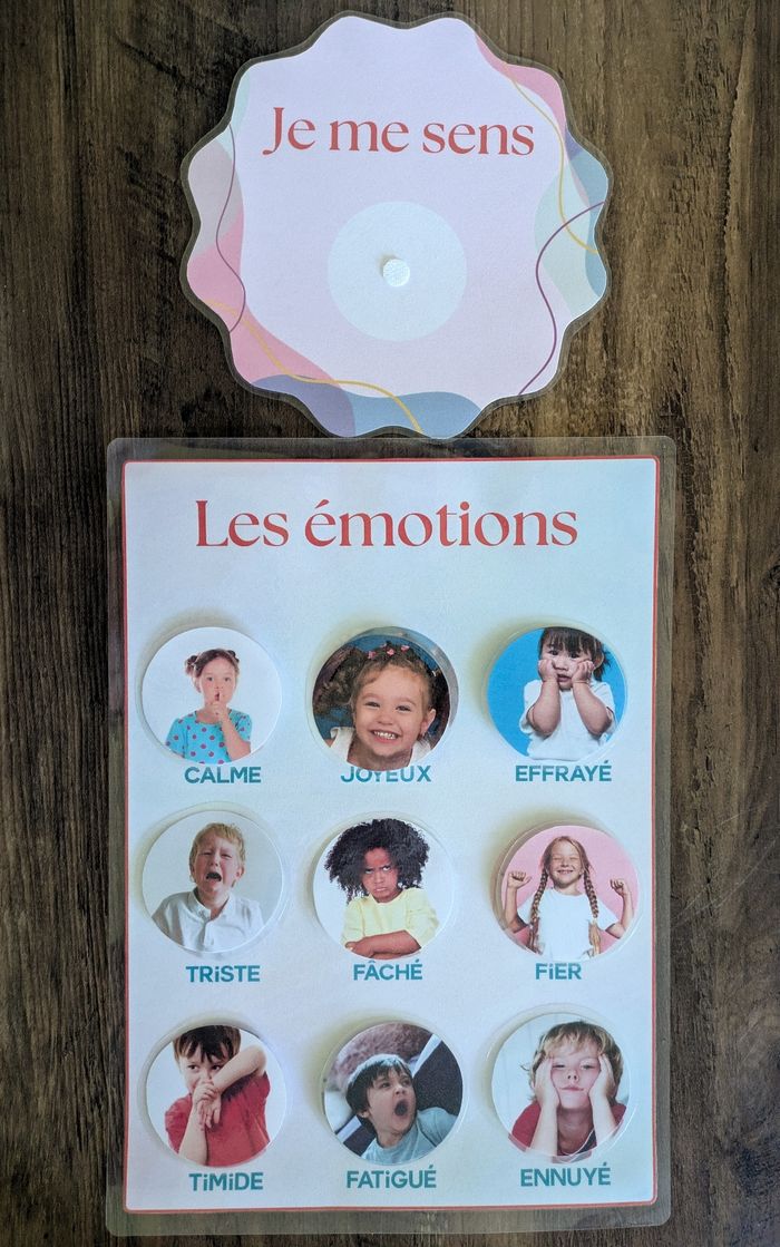 Affiche des émotions en photos et panneau "je me sens" - photo numéro 3