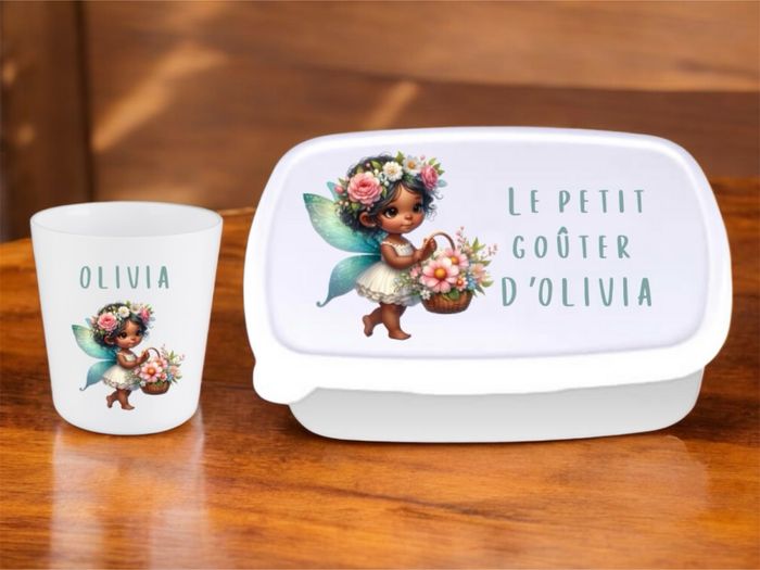 Le set goûter personnalisé (gobelet + boîte à goûter) - photo numéro 3