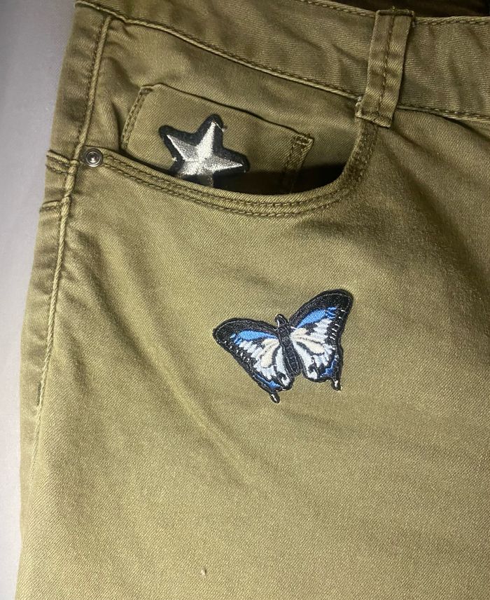 Pantalon vert kaki »Cache-Cache »à motifs - photo numéro 2
