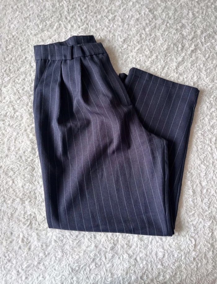 Pantalon à rayures taille haute taille 40