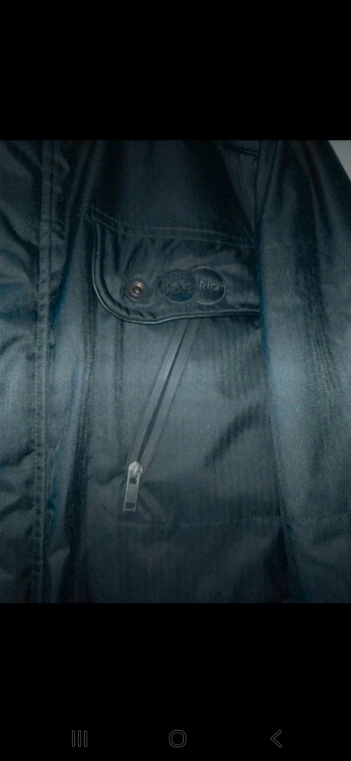 Parka noire homme avec poches capuche taille M arc uniformes - photo numéro 4