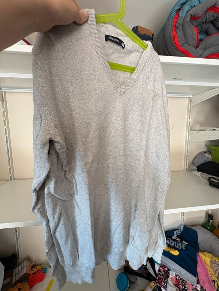 Pull gris léger
