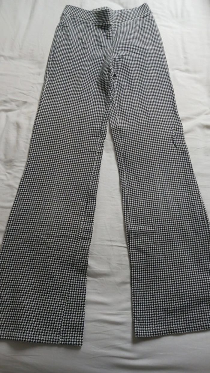 Pantalon évasé fille noir et blanc 14 / 15 ans H&M