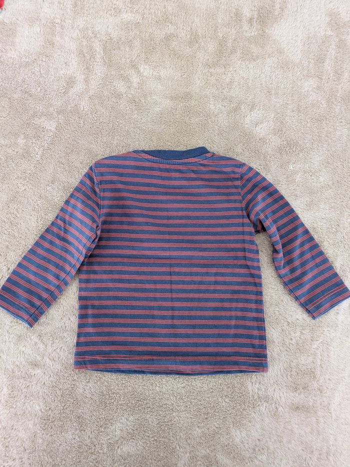 In Extenso - T-Shirt Manches Longues Bébé Rayé - photo numéro 3