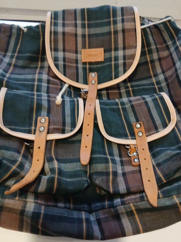 Sac à dos  motif à carreaux Daniel Ray - photo numéro 4