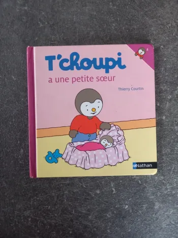 Livre T'choupi a une petite sœur